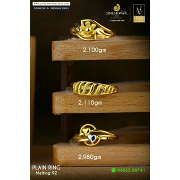 916 Exclusive Fancy Plain Gold ladies Ring LRG -06...