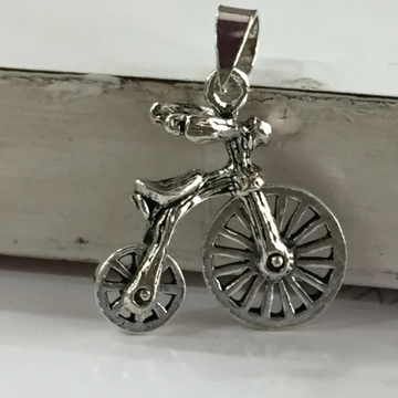 925 sterling silver Oxidized bicycle pendants by 