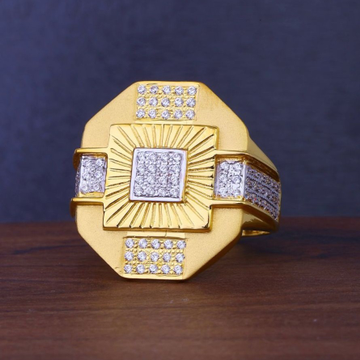 22K Gold Fancy Ring For Men by R.B. Ornament