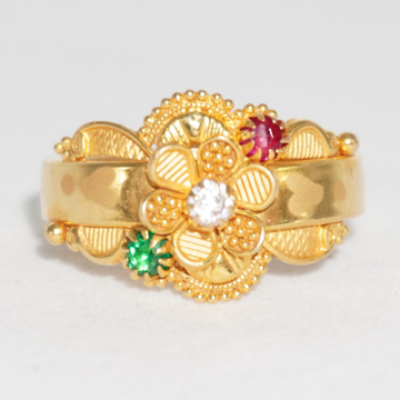 916 gold traditional ring for ladish