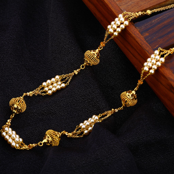 916 Gold Antique Fancy Women's Chain Mala AC199