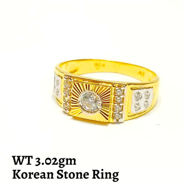 22k Gold Korean Stone Ring by 