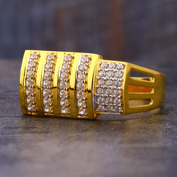 22CT CZ Gold Classic Hallmark Gentlemen's Ring MR8...
