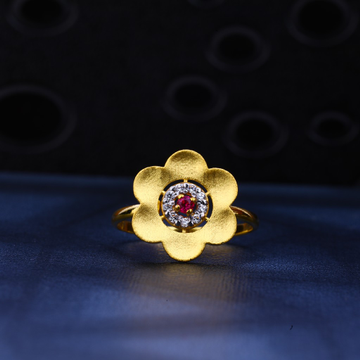 916 Gold Classic Stylish Ring LR96
