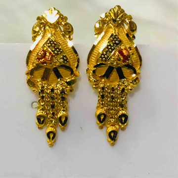 Ladies earring clearance gold design