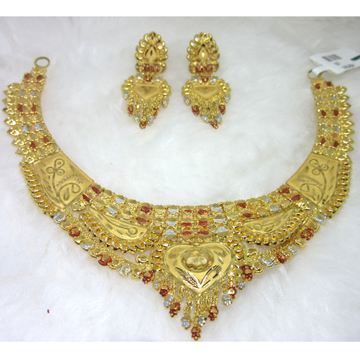 Gold hm916 handmade lite weight necklace set by 