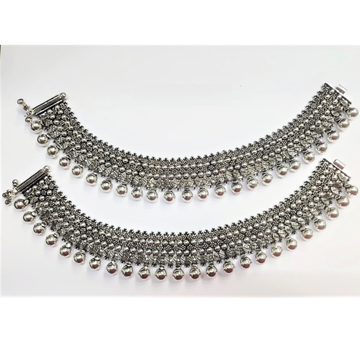 Pure silver antique padmavat payal handmade pO-208... by 