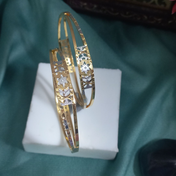 22K Gold Stylish Bangle by 