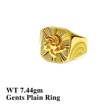 22k Gold Gents Plain Ring by 