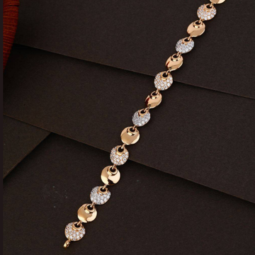 rose gold 18k round shape diamond ladies bracelet by 