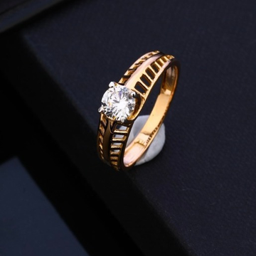18KT Rose Gold Classic Hallmark Design Ring  by Gharena Jewellers