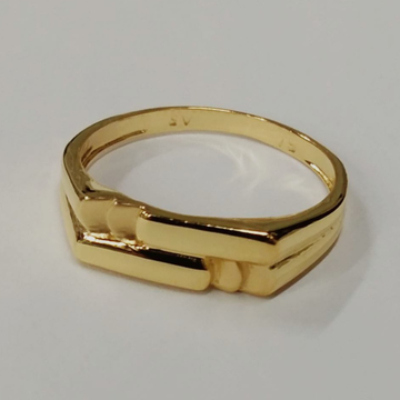 Gold unique gents ring by 