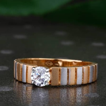 18k(750) Rose Gold Diamond Ring by Sneh Ornaments