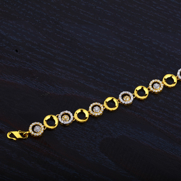 916 Gold Ladies Cz Lucky-LB25
