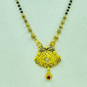 916 gold single line mangalsutra by 