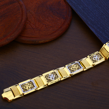 Mens Gold Bracelet-MPB98