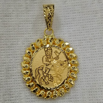 916 Gold Fancy Ramdev Pir Pendant