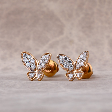 18KT Rose Gold Fancy Ladies Earring RE196