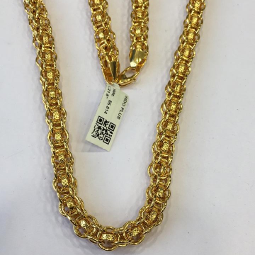 22KT Yellow Gold Kaylee Chain For  Men