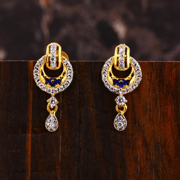 22KT Gold CZ  Stylish  Ladies  Earring LFE561