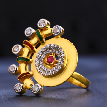22KT Gold CZ Hallmark Exclusive Women's Ring LR680