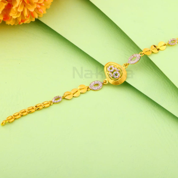 916 Gold Ladies Bracelet LB567