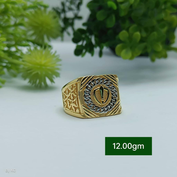 916 Gold Fancy Ring For Men by 