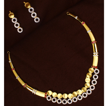 gold modern diamond Necklace set  29 by 