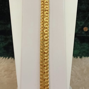 22K(916)Gold Gents Plain Cartier Bracelate by Sneh Ornaments