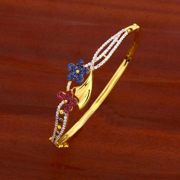 750 gold ladies Delicate kada bracelet lKB131