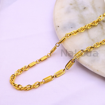 22kt gold cz hallmark exclusive mens choco chain m...