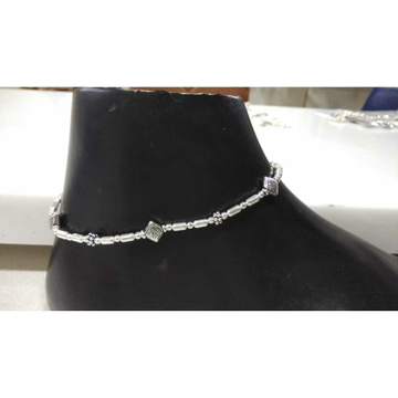 92.5 Sterling Silver Oxodize Bol Indian Anklet Ms-... by 