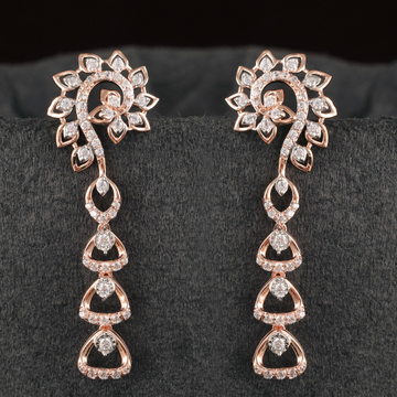 18Kt Gold Classic Diamond Earring by 