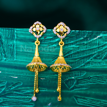 916 Gold Ladies Classic  Jhummar Earring LJE455