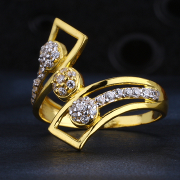 22KT CZ Hallmark Classic Gold Ladies Ring LR1416
