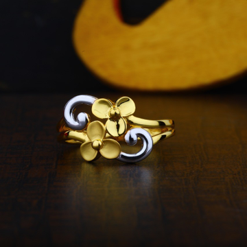 22K Woman Gold Ring PJ LR001