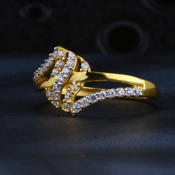 22CT Gold CZ Designer Women's Ring LR1333