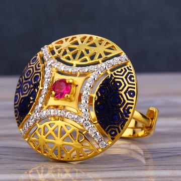 22KT Gold Hallmark Delicate Women's  Long Ring LLR...