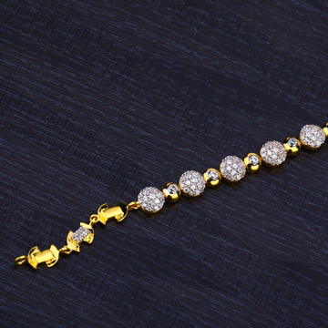 22K Gold Ladies Fancy Bracelet-LB187