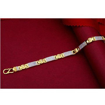 22kt gold casting CZ Gents bracelet RH-GB966