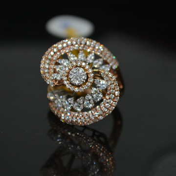 Gold modern diamond rings