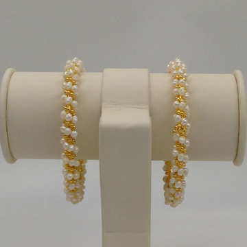 White flat pearls baldar bangles jbg0069