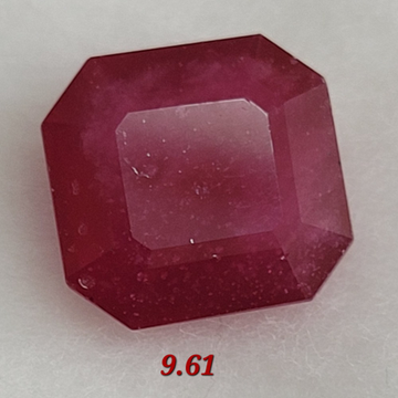 9.61ct octagonal ruby-manek by 