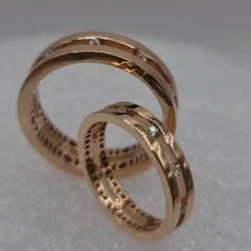 18Kt Gold Couple Rring by Sangam Jewellers