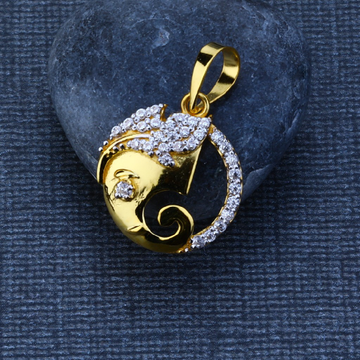 916 God Cz Diamond Pendant GP85