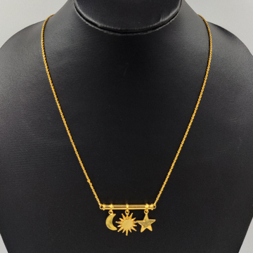 916 gold fancy handmade chain-pendant