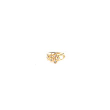 18K Gold Diamond cluster ring