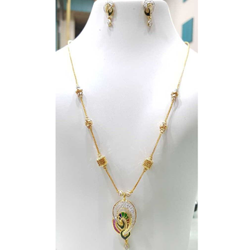  22K / 916 Yellow Gold Modern Ladies Peacock Neckl... by H. V. Jewels