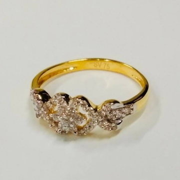 Gold contemporary women ring by 
