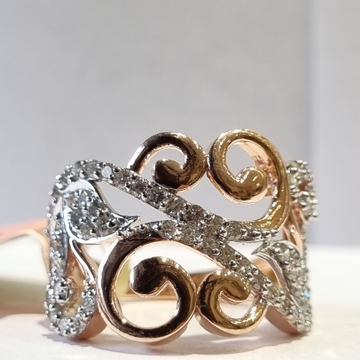 leaf with filigree ring by 